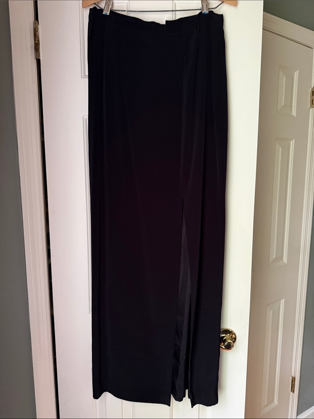 Black Maxi Skirt with Subtle Side Slit